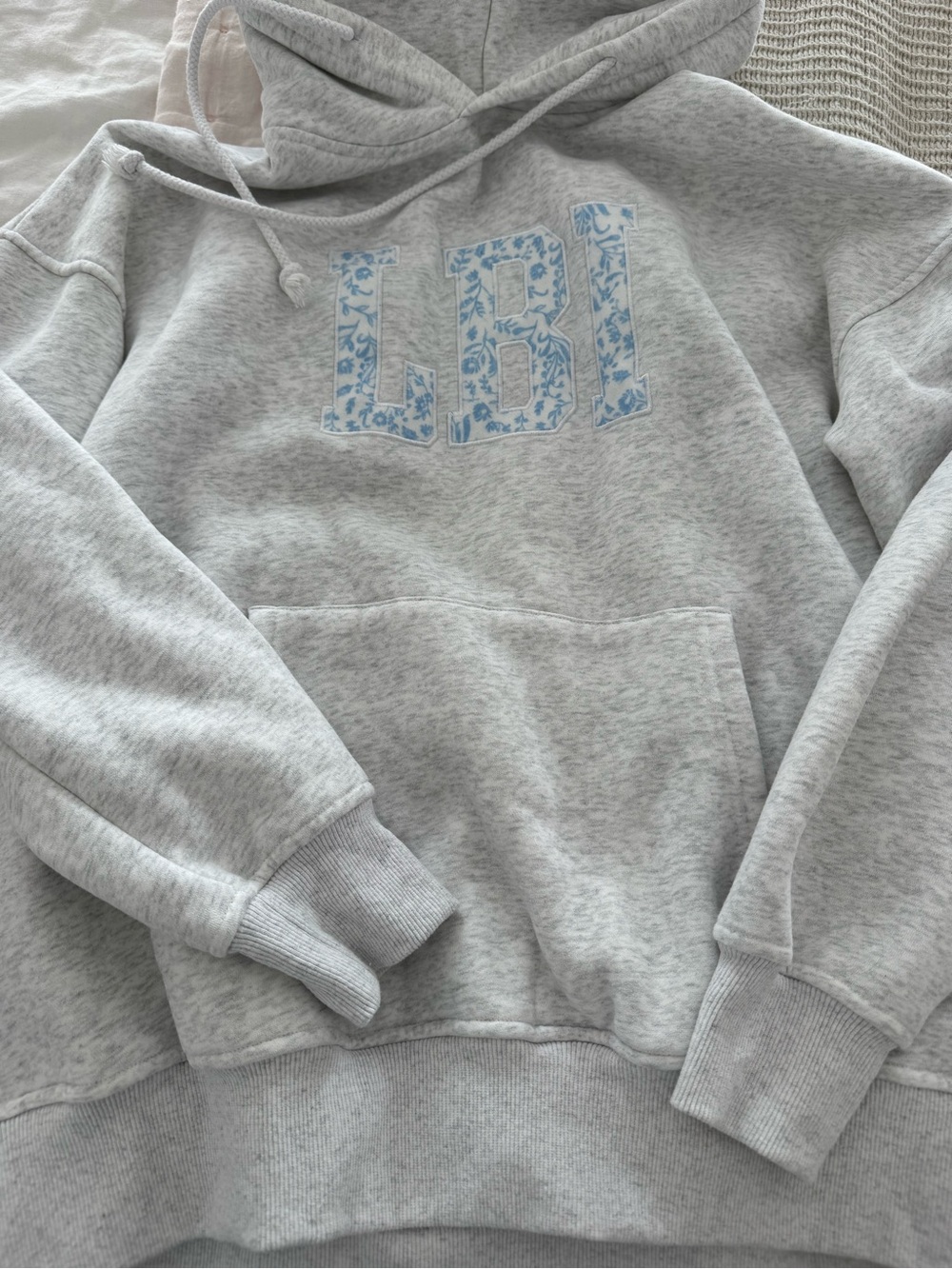 Lbi boutique embroidered hoodie